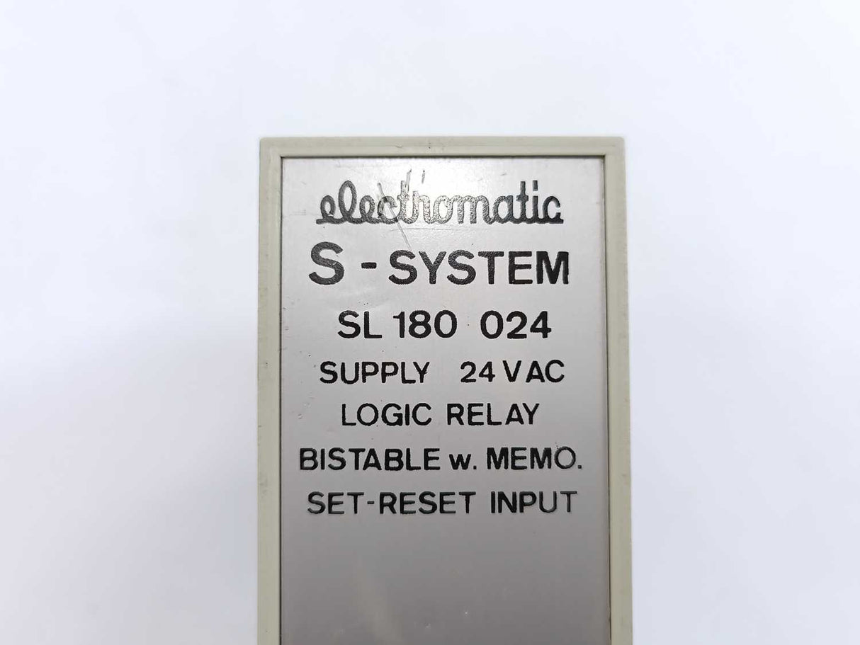 Electromatic SL 180 024 Logic Relay Bistable w. Memo.