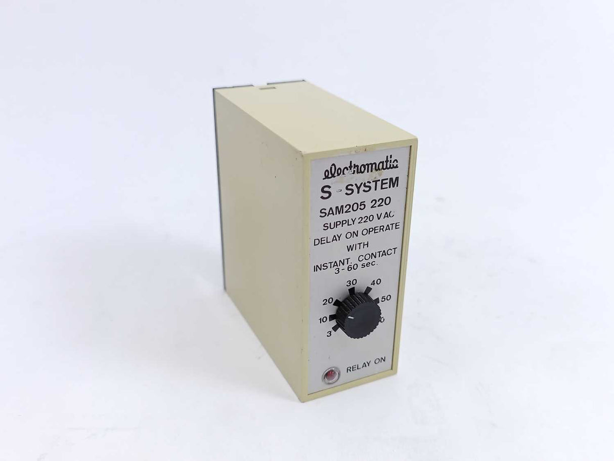 Electromatic SAM 205 220 Delay on Operate With Instant Contact 3-60sec.