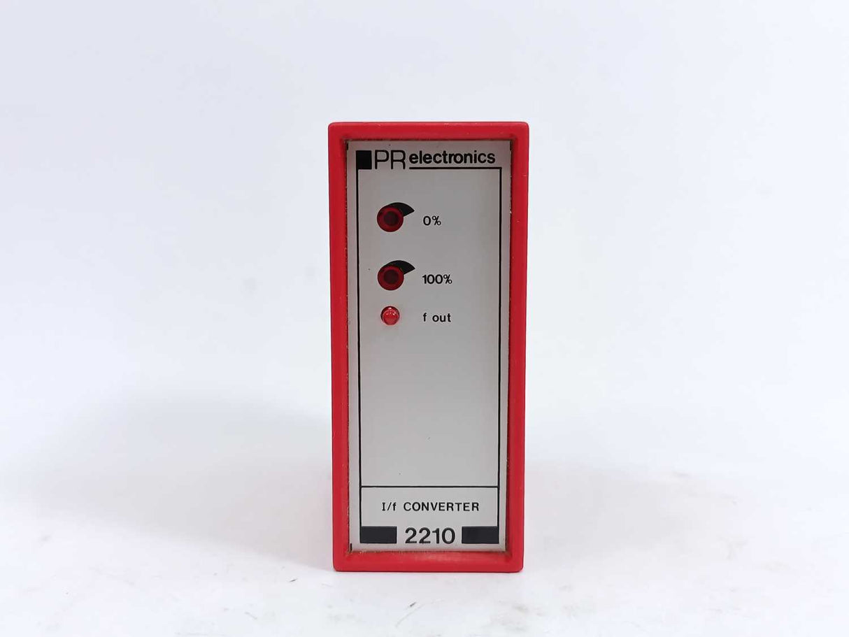 PR Electronics 2210 A0 I/f Converter, 0-20mA, 0,014-0,28Hz, 50msec.