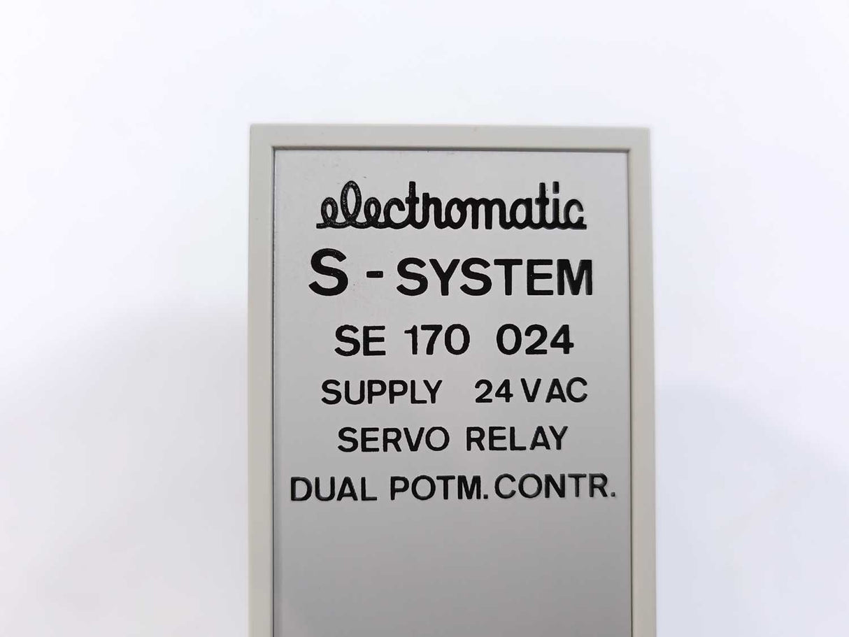 Electromatic SE 170 024 Servo Relay Dual Potm.Contr. 24VAC