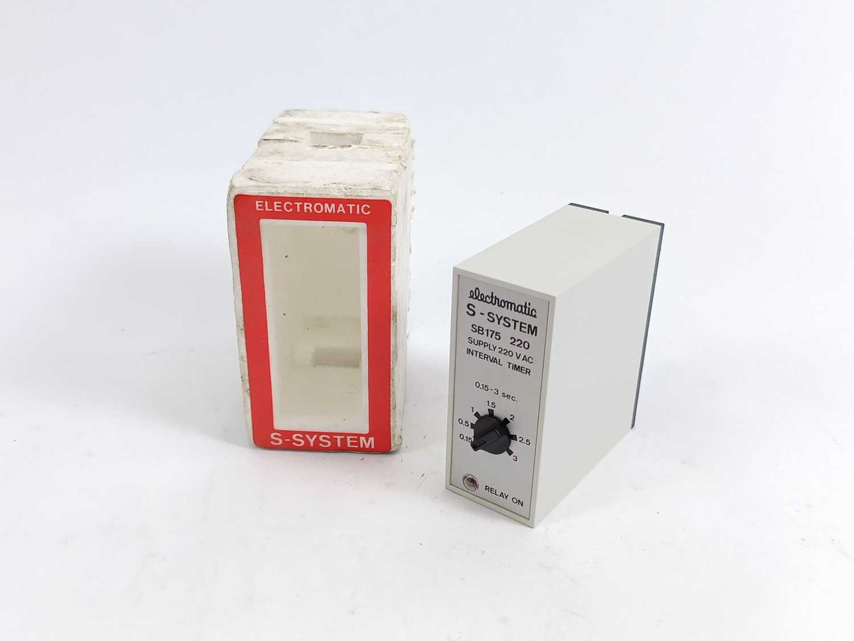 Electromatic SB175 220 Interval Timer 0,15-3sec. Supply 220VAC