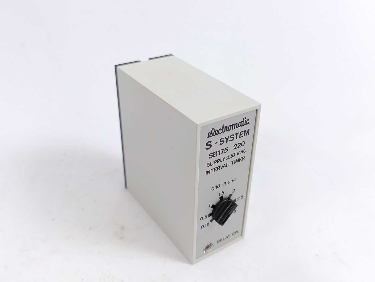 Electromatic SB175 220 Interval Timer 0,15-3sec. Supply 220VAC