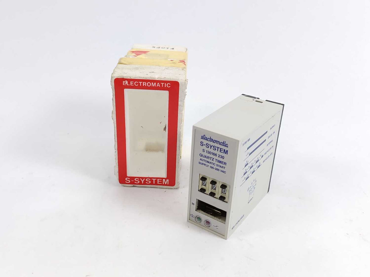 Electromatic S130 166 230 Quartz Timer, Automatic Start, Supply 195-265VAC