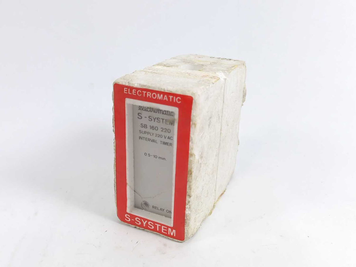Electromatic SB160220 Interval Timer S-System 220 V AC 0,5-10 min.