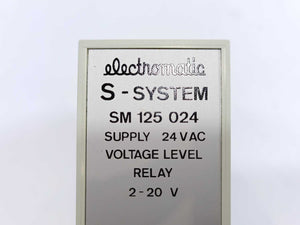 Electromatic SM 125 024 Voltage Level Relay 2-20 V