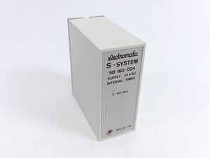 Electromatic SB 160 024 Interval Timar Supply 24VAC, 3-60sec.