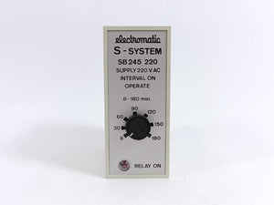 Electromatic SB 245 220 Interval On Operate. 8-180 min.
