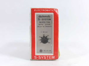Electromatic SA205724 S-SYSTEM SUPPLY 24VDC DELAY ON OPERATE 3-60 sec