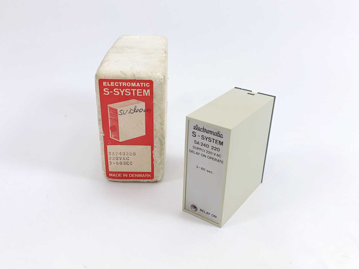 Electromatic SA 240 220 S-System Delay On Operate Timer 3 - 60 sec.