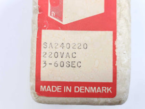 Electromatic SA 240 220 S-System Delay On Operate Timer 3 - 60 sec.