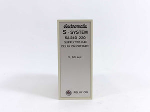 Electromatic SA 240 220 S-System Delay On Operate Timer 3 - 60 sec.