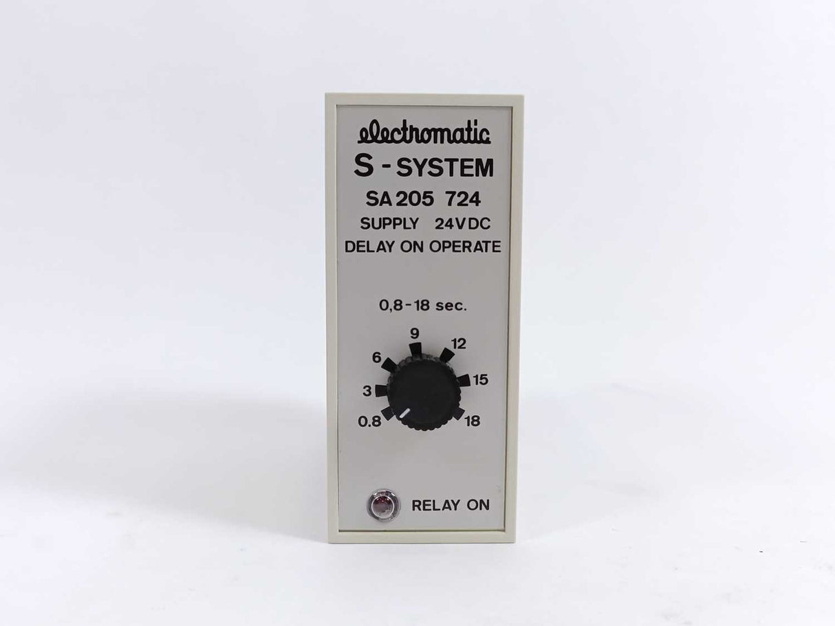 Electromatic SA205724 S-System, Delay On Operate 0,8-18sec.