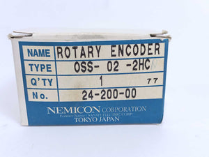 Nemicon Corporation 0SS-02-2HC 24-200-00 200 P/R Resolution Rotary Encoder