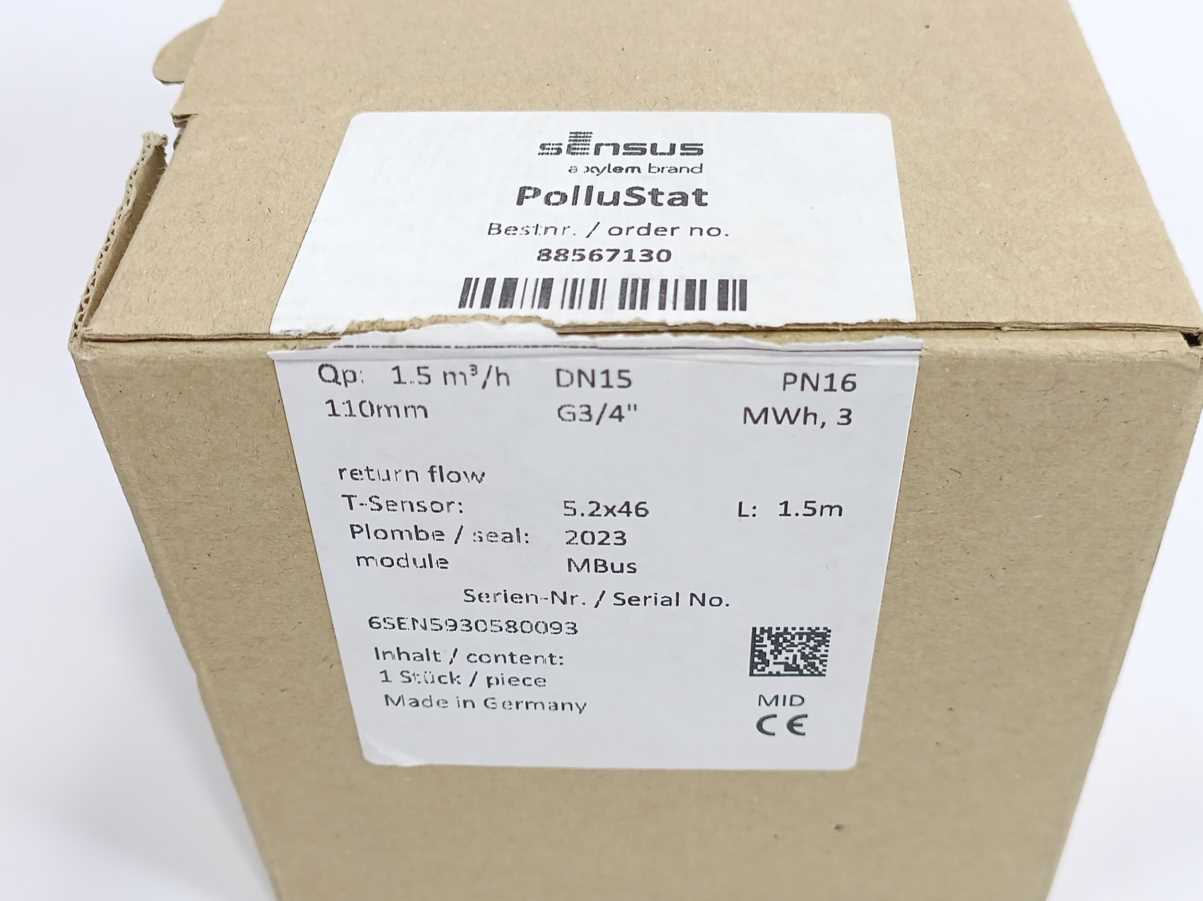Sensus 88567130 S3 PolluStat MBus Thermal Energy Meter DE-16-MI004-PTB025
