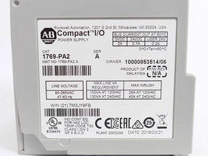 AB 1769-PA2 SER. A - I/O Compact Power Supply 120/240VAC Input
