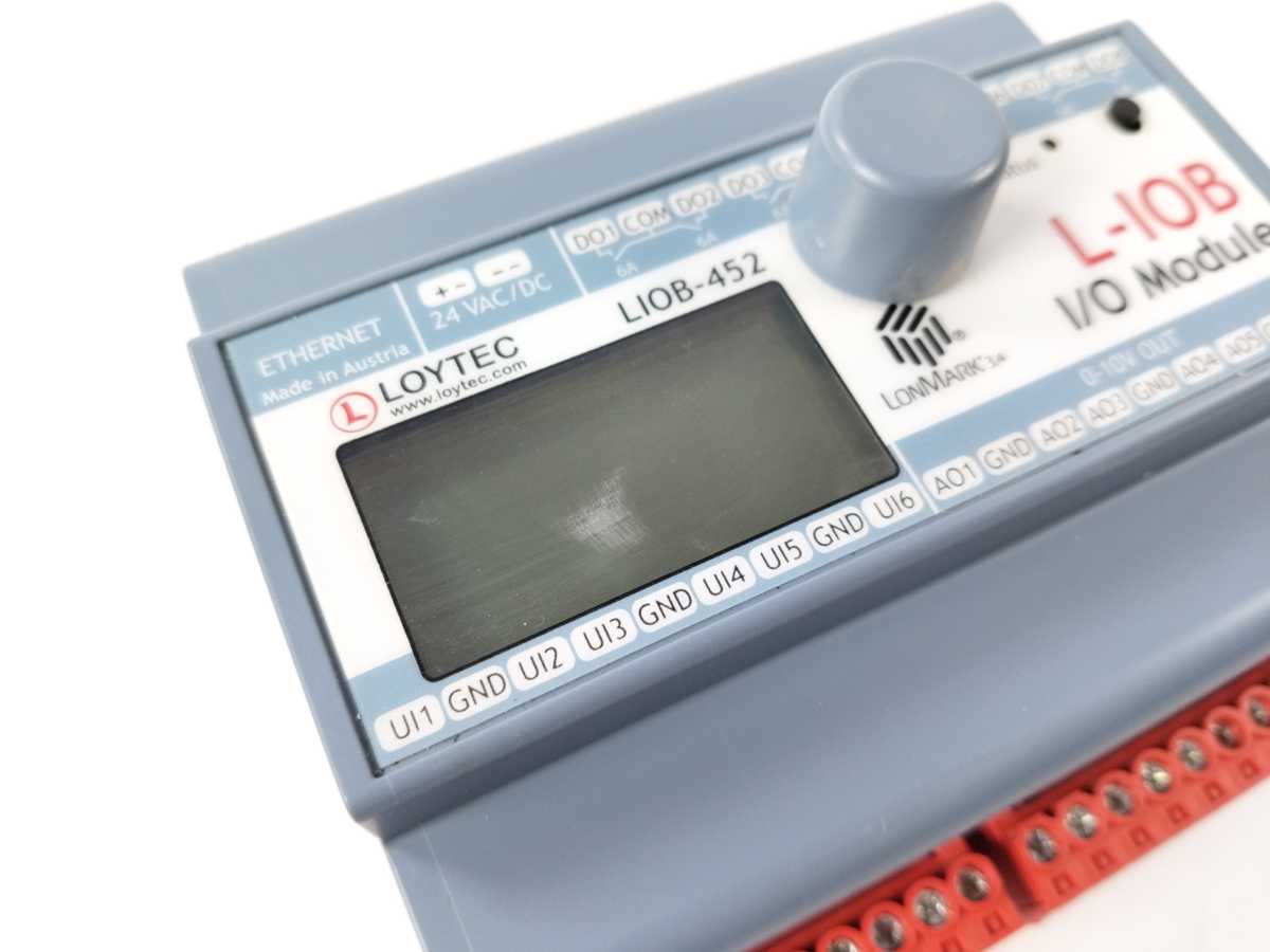 LOYTEC electronics LIOB-452 I/O Module 6 UI, 6 AO, 8 DO (8 x Relay 6 A)
