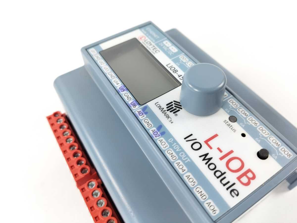 LOYTEC electronics LIOB-452 I/O Module 6 UI, 6 AO, 8 DO (8 x Relay 6 A)