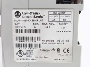 AB 1769-L32E Ser. A; FW. 1.15 CompactLogix 750KB Controller