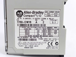 AB 1769-OW16 Ser. A Rev. 2 CompactLogix 16 Pt D/O Relay Module