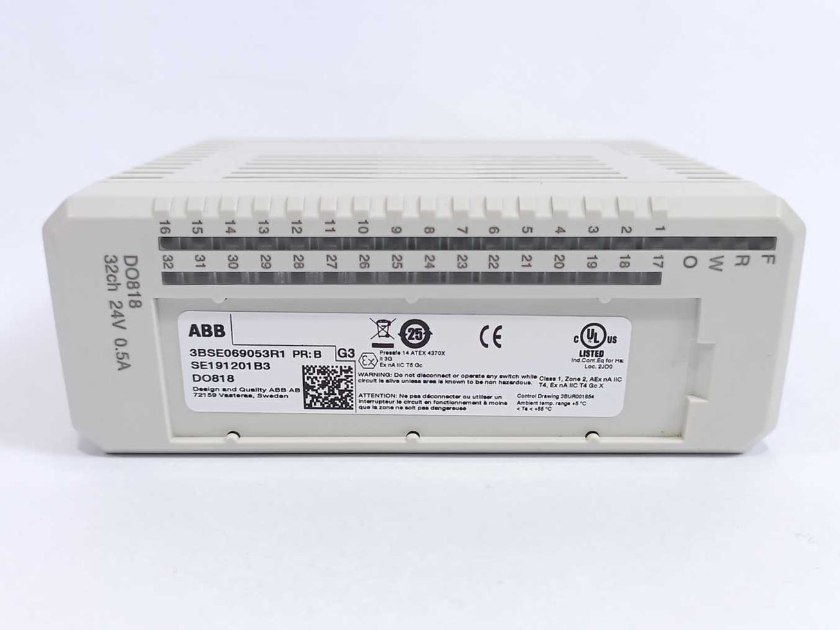 ABB 3BSE069053R1 DO818 Digital Output 24V 32 ch