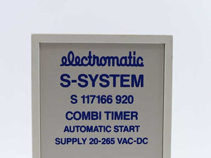 Electromatic S 117 166 920 Combi Timer. Automatic Start Supply 20-265 VAC-DC