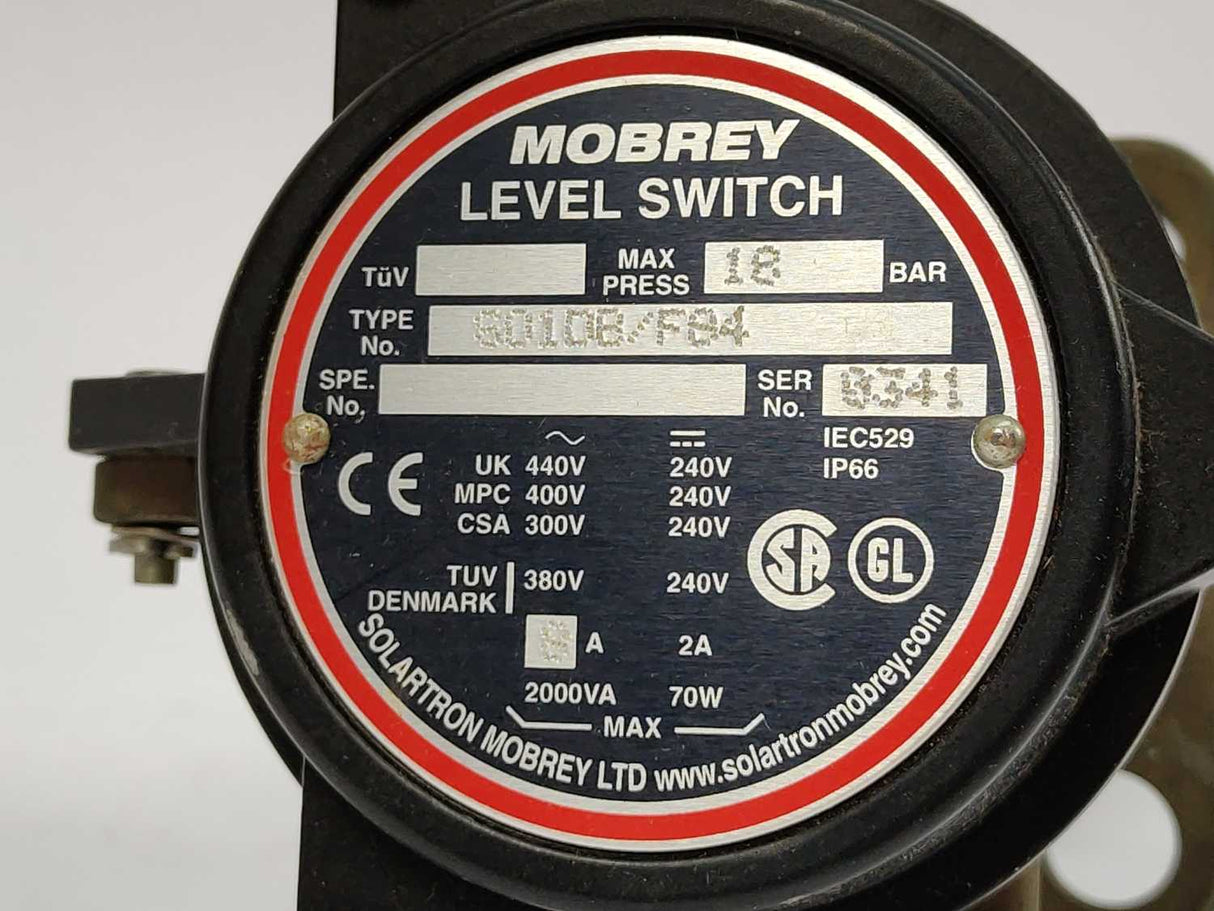Solartron Mobrey S01DB/F84 Level Switch pmax. 18bar