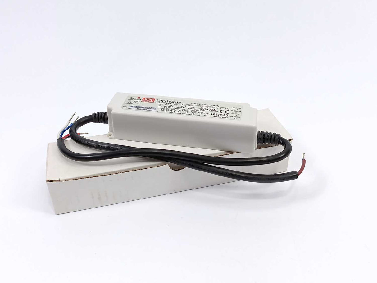 Mean Well LPF-25D-15 LED Power Supplies 25W 15V 1.67A