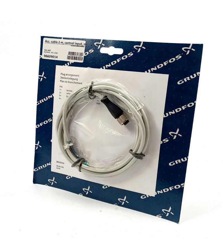 GRUNDFOS 96609014 Cable 2m, control input