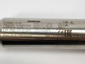 Siemens 7MF1572-1DA10 SITRANS LH100 Pressure Transmitters 0...4mH20