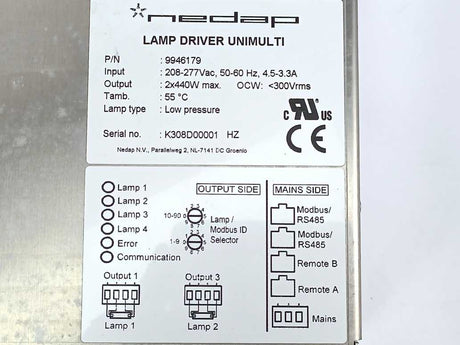 NEDAP 9946179 Lamp Driver UniMulti