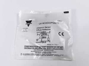 Carlo Gavazzi UA18CAD22PGM1TI Ultrasonic Sensor 15-30 VDC, 100 mA / 4-20 mA