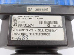 Burkert 00431674 Inductive Conductivity Transmitter
