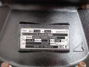 GRUNDFOS 98321723 NB100-200/178 A-F2-A-BQQE Centrifugal Pump