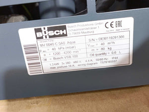 Busch MV 0040 C 0A0 MINK Aqua Claw Vacuum Pump