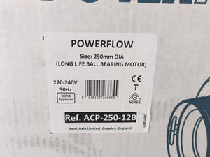 Vent-Axia ACP-250-12B Commercial Mixed Flow Duct Fan