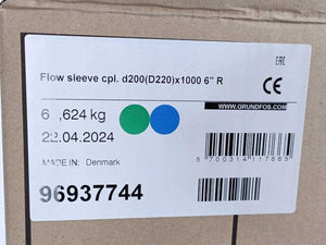 GRUNDFOS 96937744 Flow Sleeve cpl. D200(D220)*1000 6"