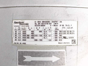 Gardner Denver 2BH20360-2AAPN7-AA G-BH2 Compressor / Vacuum Pump