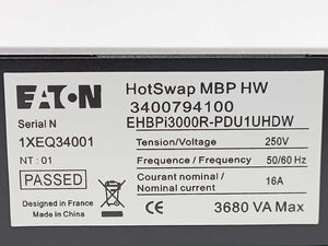 Eaton 3400794100 EHBPi3000R-PDU1UHDW, MBP HW HotSwap