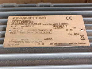SEW-EURODRIVE  KAF57 DRN90S4 65.8080875401.0001.21 1.1kW Motor i=35.70