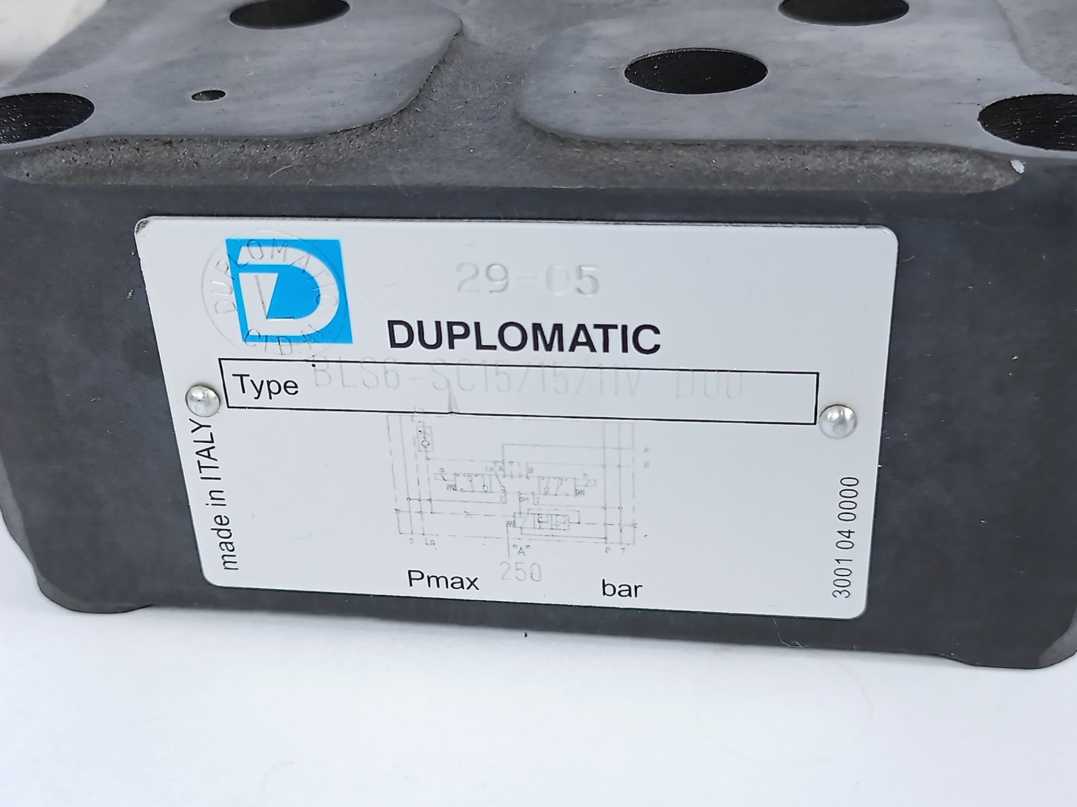 Duplomatic BLS6-SC15/15/11V-D00 Stackable Valve Assembly w/ Load Sensing