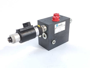 Duplomatic BLS6-CF0/11V Valve Inlet Plate w/ Bucher WUP-1NA0-1.0-2 Solenoid