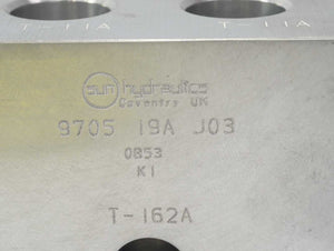 Sun Hydraulics T-162A T-162A Aluminum Line-Mount Hydraulic Manifold Block