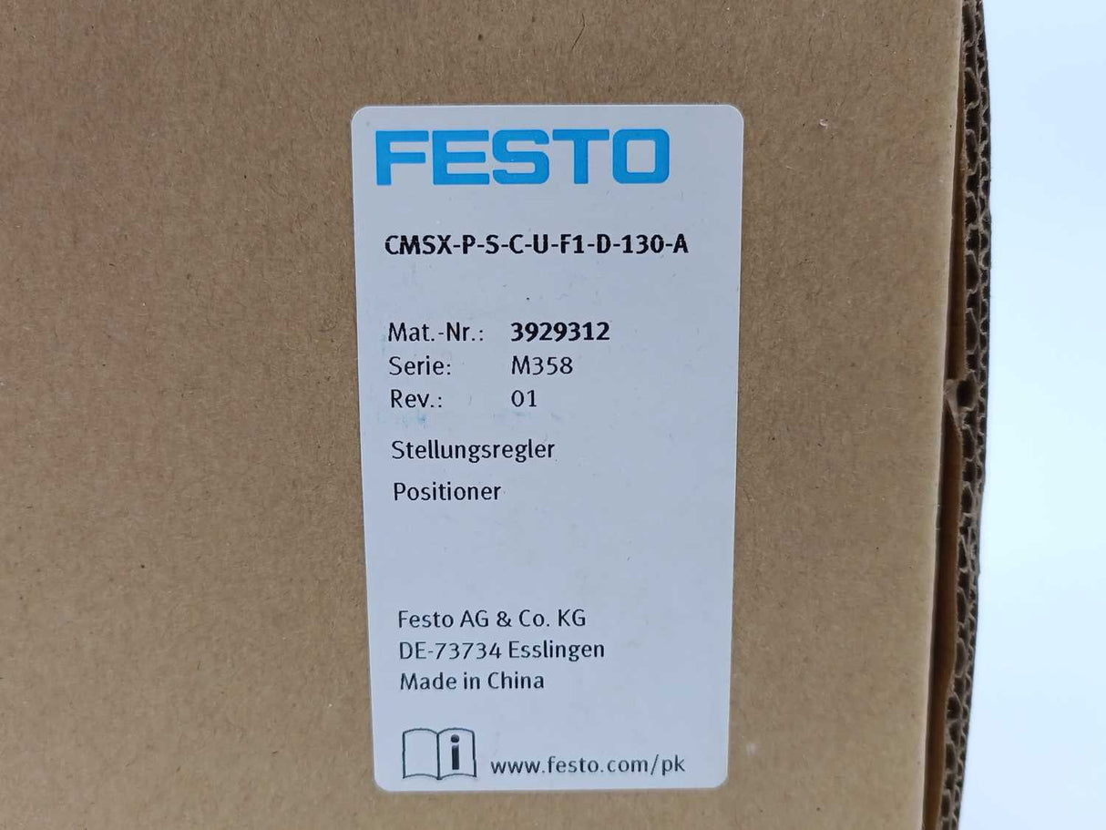 Festo 3929312 CMSX-P-S-C-U-F1-D-130-A Valve positioners