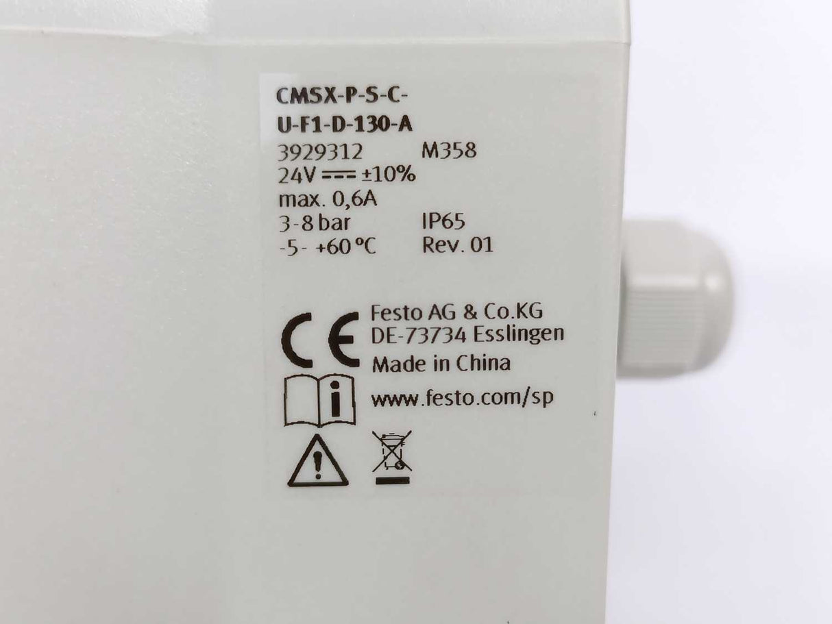 Festo 3929312 CMSX-P-S-C-U-F1-D-130-A Valve positioners