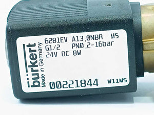 Bürkert 00221844 2/2-WAY NC SOLENOID VALVE; SERVO-ASSISTED