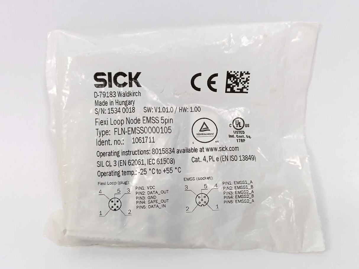 SICK 1061711 FLN-EMSS0000105 Flexi Loop Node EMSS 5pin
