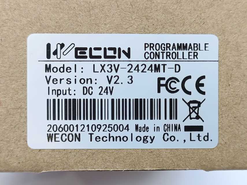 Wecon LX3V-2424MT-D Programmable Logic Controller