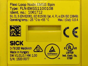 SICK 1061712 FLN-EMSS1100108 Flexi Loop Node EMSS 8pin