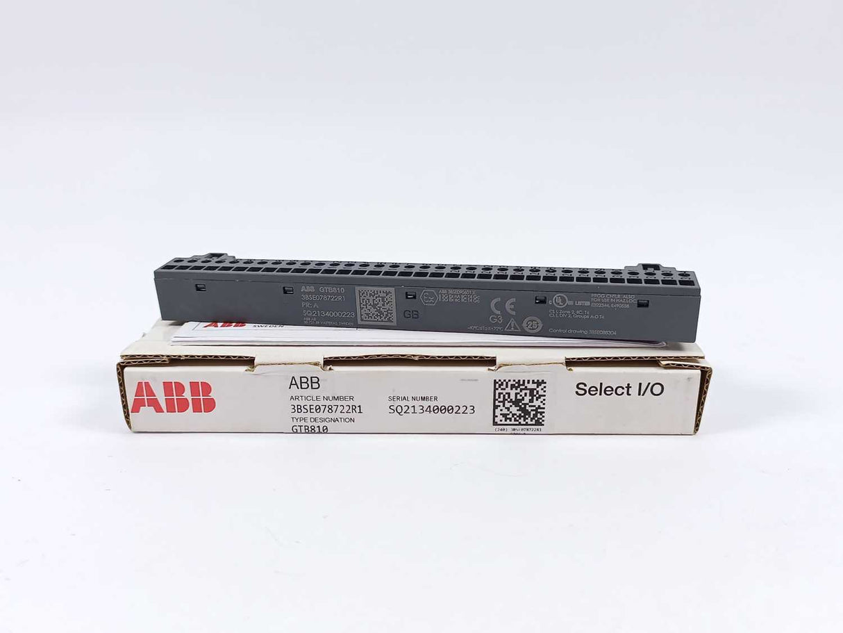 ABB 3BSE078722R1 GTB810, Grounding Terminal Bar