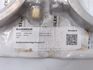 Alflow / Dockweiler D-TC-7-DB KA1851 Clamp Double Bolted 13MHP. Flange 119.00mm